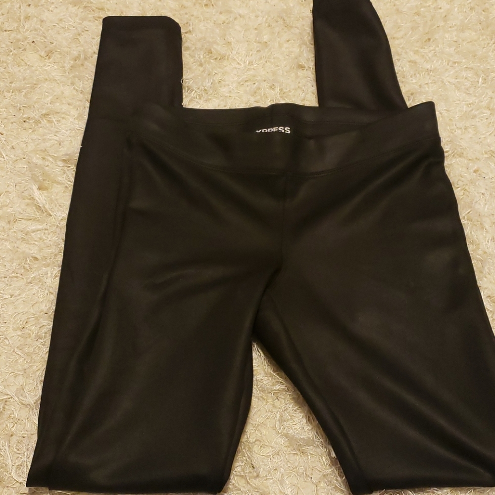 Express faux leather leggings